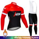 GRENADIER winter thermal fleece cycling jersey, flat lay