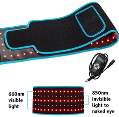 105 LED Infrared Heating Belt Therapy Device – Red Light Pain Relief for Back Pain, Muscle Recovery & Joint Therapy