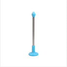 Practice indicator rod with blue base and tip on metal shaft