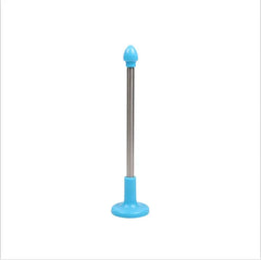 Practice indicator rod with blue base and tip on metal shaft