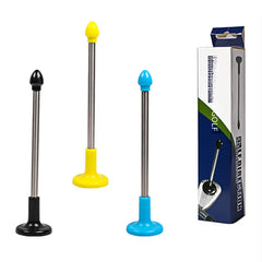 Set of three indicator rods in black, yellow, and blue with retail package