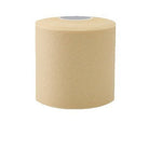 Sports athletic tape roll, beige skin-tone sponge tape with center core