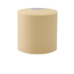 Sports athletic tape roll, beige skin-tone sponge tape with center core