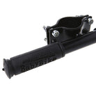Kids scooter handlebar grip with textured rubber and black folding clamp