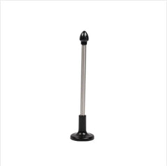 Practice indicator rod with black base and tip on metal shaft