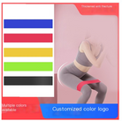 Resistance loop band set display with colored band options in a box