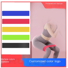 Resistance loop band set display with colored band options in a box