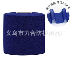 Sports athletic tape roll, dark blue sponge wrap tape with center core