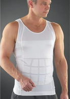 Men's U-neck compression undershirt, back view