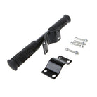 Kids scooter handlebar parts with screws and mounting bracket, black grips