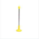 Practice indicator rod with yellow base and tip on metal shaft